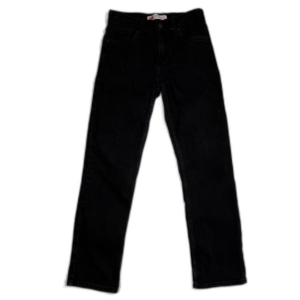Levi's 514 Performance Men's Jeans 28x30 Black Straight Stretch Denim Pants